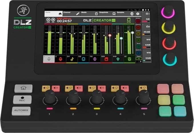 Mackie DLZ Creator XS Adaptive Digital Mixer for Podcasting Streaming and YouTube