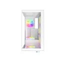 1st Player MI8 White Mid Tower Tempared Glass White Gaming PC Case with 7x ARGB Fans thumbnail 3
