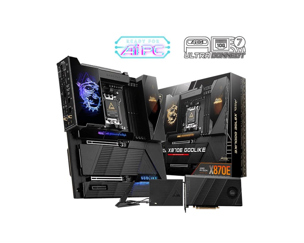 MSI MEG X870E GODLIKE Motherboard AMD X870E Socket AM5 DDR5 Wi-Fi 7 Extended ATX - Image 1