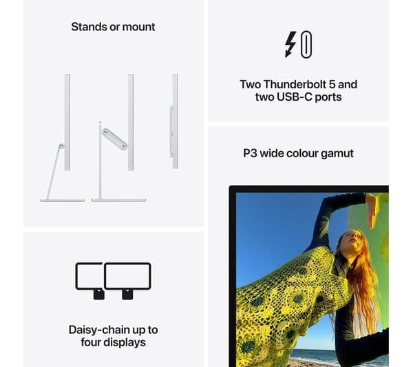 Apple Studio Display (2026) 27-inch 5K Retina Standard Glass - Tilt-adjustable Stand - Image 8