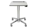 Ergotron LearnFit Tall - standing desk - rectangular - white thumbnail 1
