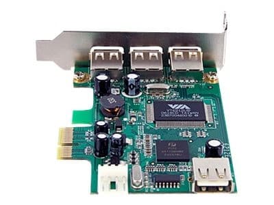 StarTech.com 4 Port PCI Express Low Profile High Speed USB Card - PCIe USB 2.0 Card - PCI-E USB 2.0 Card (PEXUSB4DP) - USB adapter - PCI Express x1 - 4 ports - Image 2