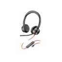 POLY Blackwire 8225 UC Stereo Wired USB-C Headset with Hybrid ANC and Noise-Cancelling Boom Mic + USB-C/A Adapter - Black thumbnail 1