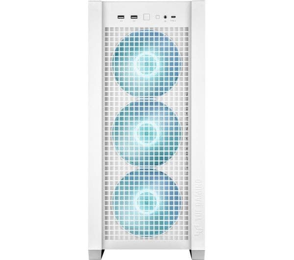 ASUS TUF Gaming GT302 ARGB E-ATX Mid-Tower PC Case - White - Image 2
