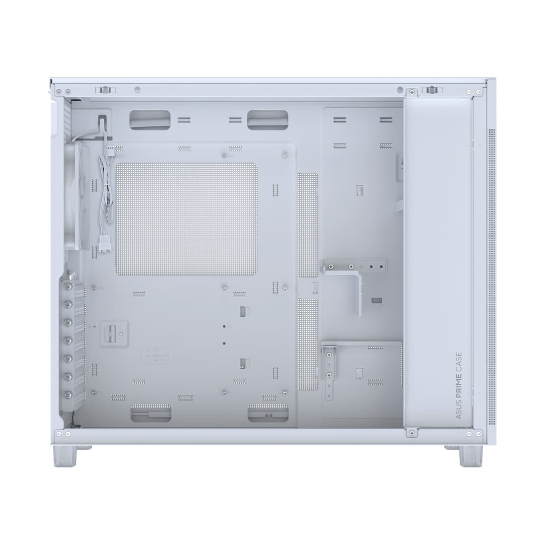 ASUS Prime AP303 Tempered Glass ATX Mid-Tower PC Case - White - Image 5