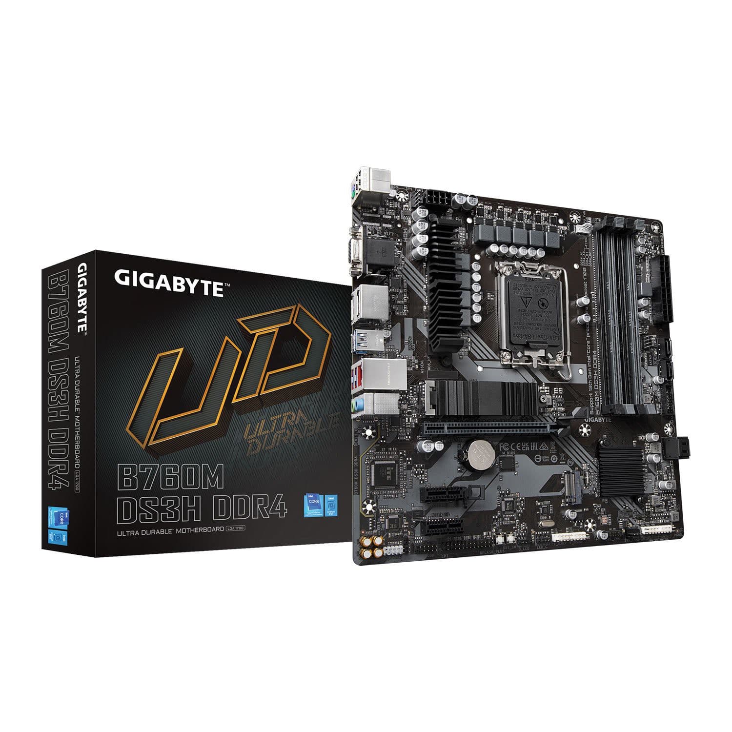 GIGABYTE B760M DS3H DDR4 Micro ATX Intel LGA1700 Motherboard