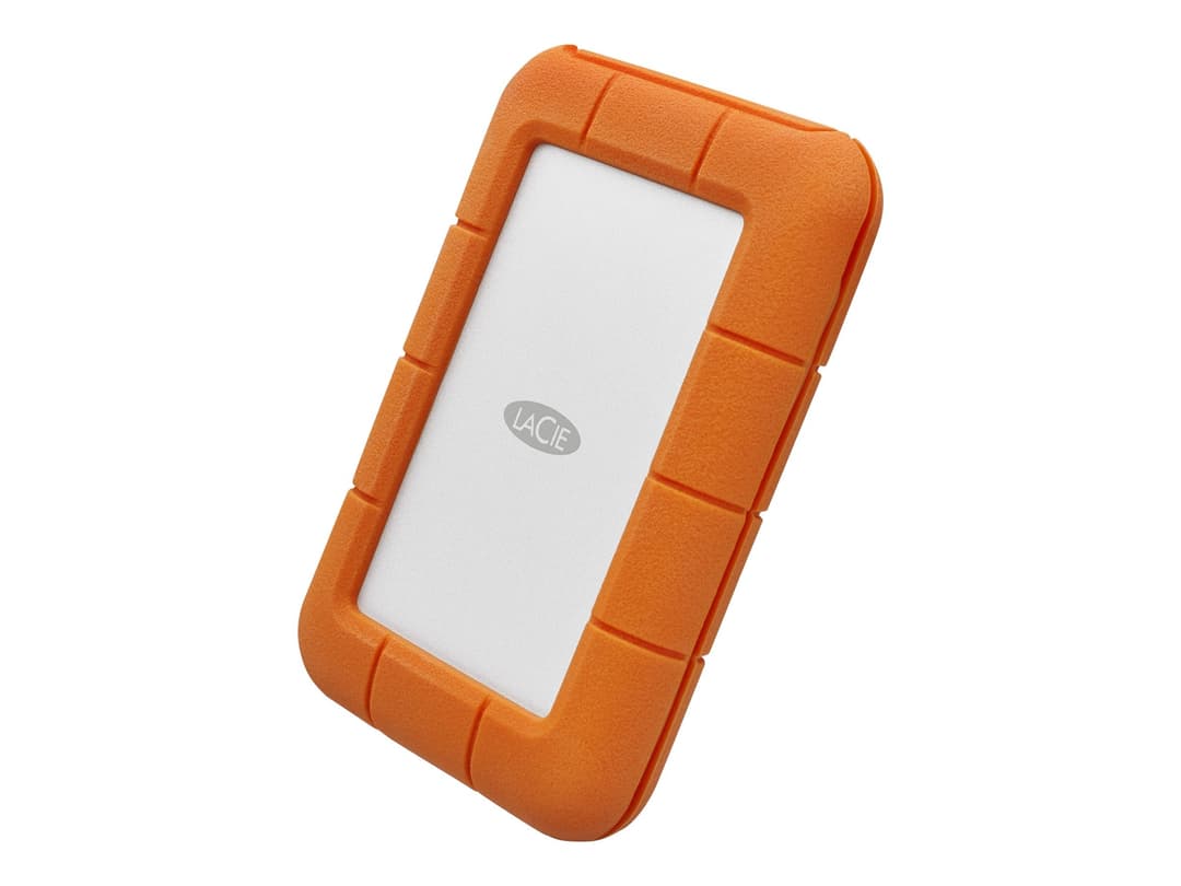 LaCie Rugged USB-C Portable Hard Drive 1TB - Orange - Image 1
