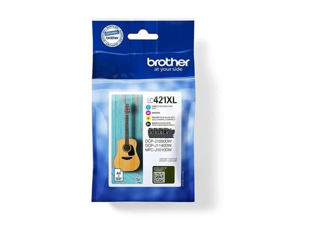 Brother LC421XL Original XL High Yield Ink Cartridge Multipack - 4 Pack, Black, Cyan, Magenta, Yellow - 500 Pages Each (LC421XLVAL) - Image 5