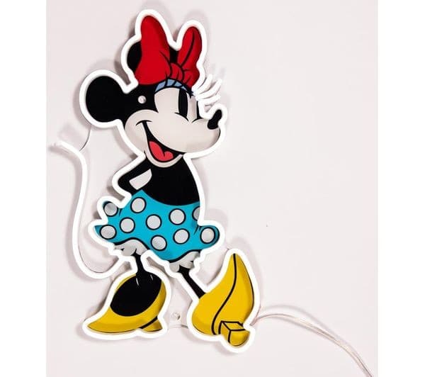 YELLOWPOP Disney Minnie Mouse LED Wall Lamp - Clear & White - Image 1