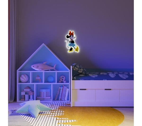 YELLOWPOP Disney Minnie Mouse LED Wall Lamp - Clear & White - Image 3