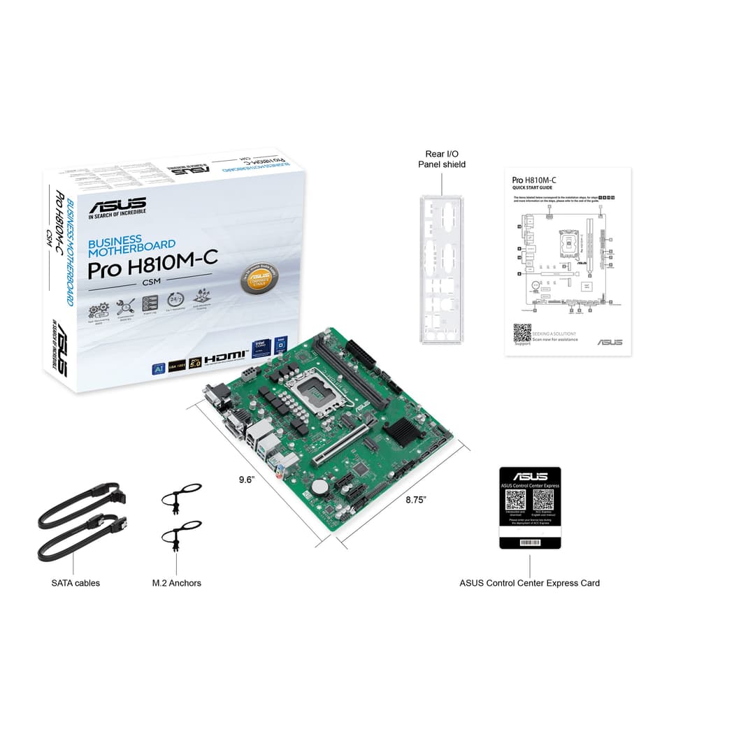 ASUS PRO H810M-C-CSM Intel H810 DDR5 LGA 1851 (Socket V1) micro ATX Motherboard - Image 7