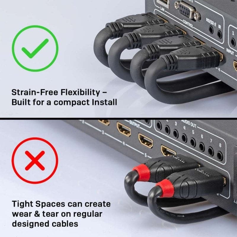 Lindy 0.5m 4K60Hz HDMI Cable, Flexible - Image 4