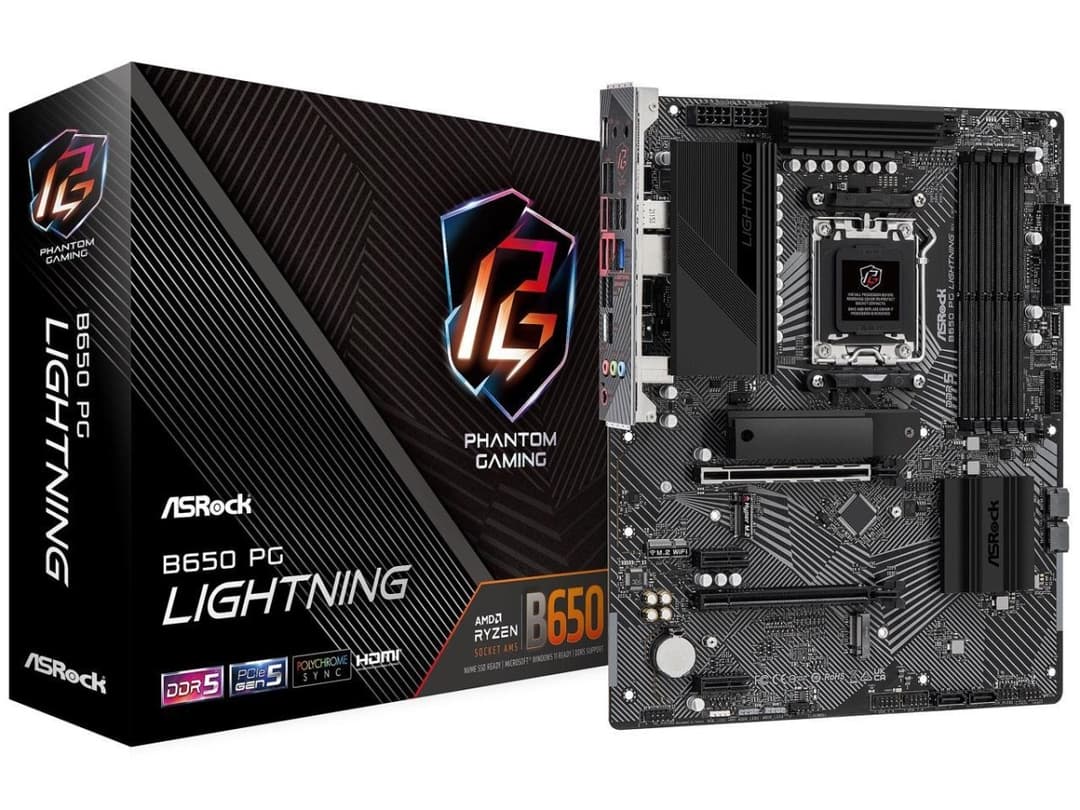 ASRock B650 PG Lightning AMD Ryzen 7000 Series Processors Motherboard (B0BH4M6ZL9) - Image 3
