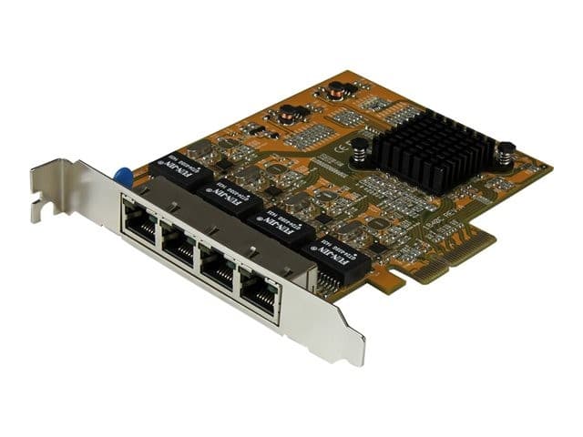 StarTech.com ST1000SPEX43 4-Port Gigabit Ethernet PCIe x4 Network Card - Quad Port NIC - Image 4