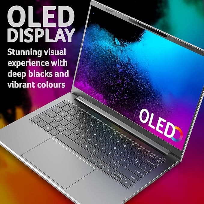 Acer Aspire 14 AI A14-61M Copilot+ Laptop - AMD Ryzen AI 5 340, 16GB RAM, 512GB SSD, 14 Inch WUXGA OLED - Silver - Image 5