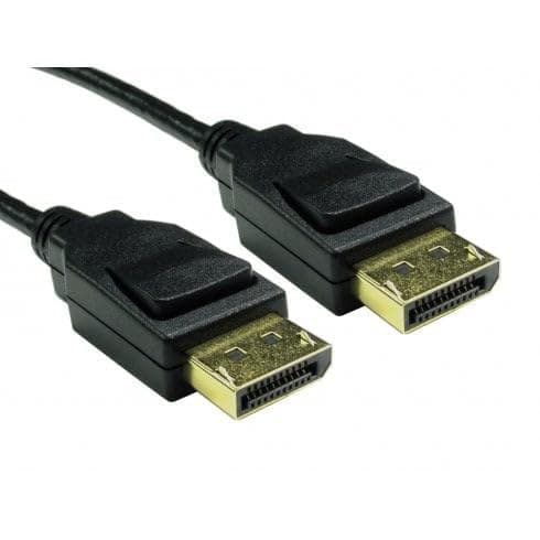 Cables Direct 2m DisplayPort 1.4 8K Locking Cable (Black)