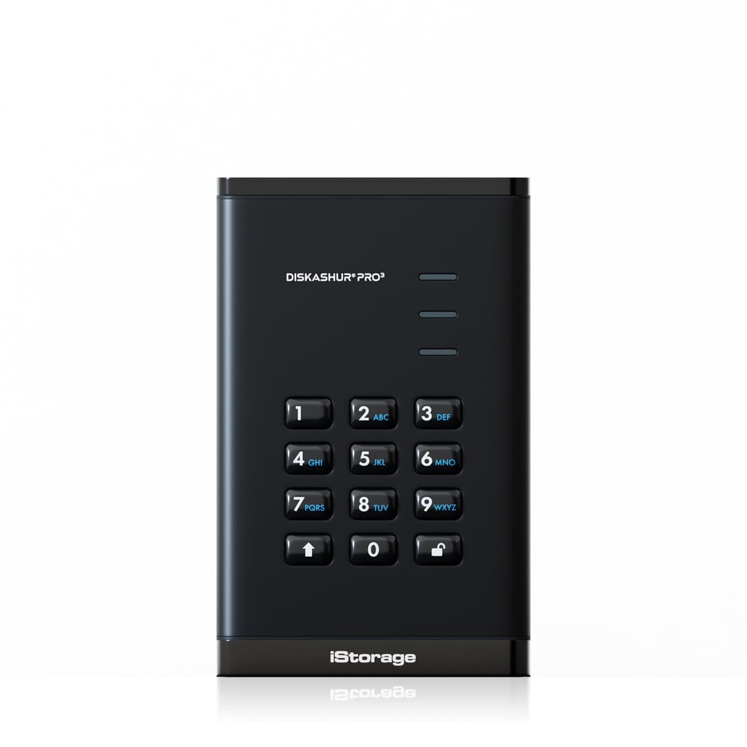 iStorage diskAshur PRO³ SSD 512GB | Secure Portable Solid State Drive |FIPS 140-3 Level 3 compliant | AES-XTS 256-bit Hardware Encryption | PIN protected | OS & Platform Independent |GDPR, TAA Compliant|Brute force hack defence | Dust/Water Resistant - Image 1