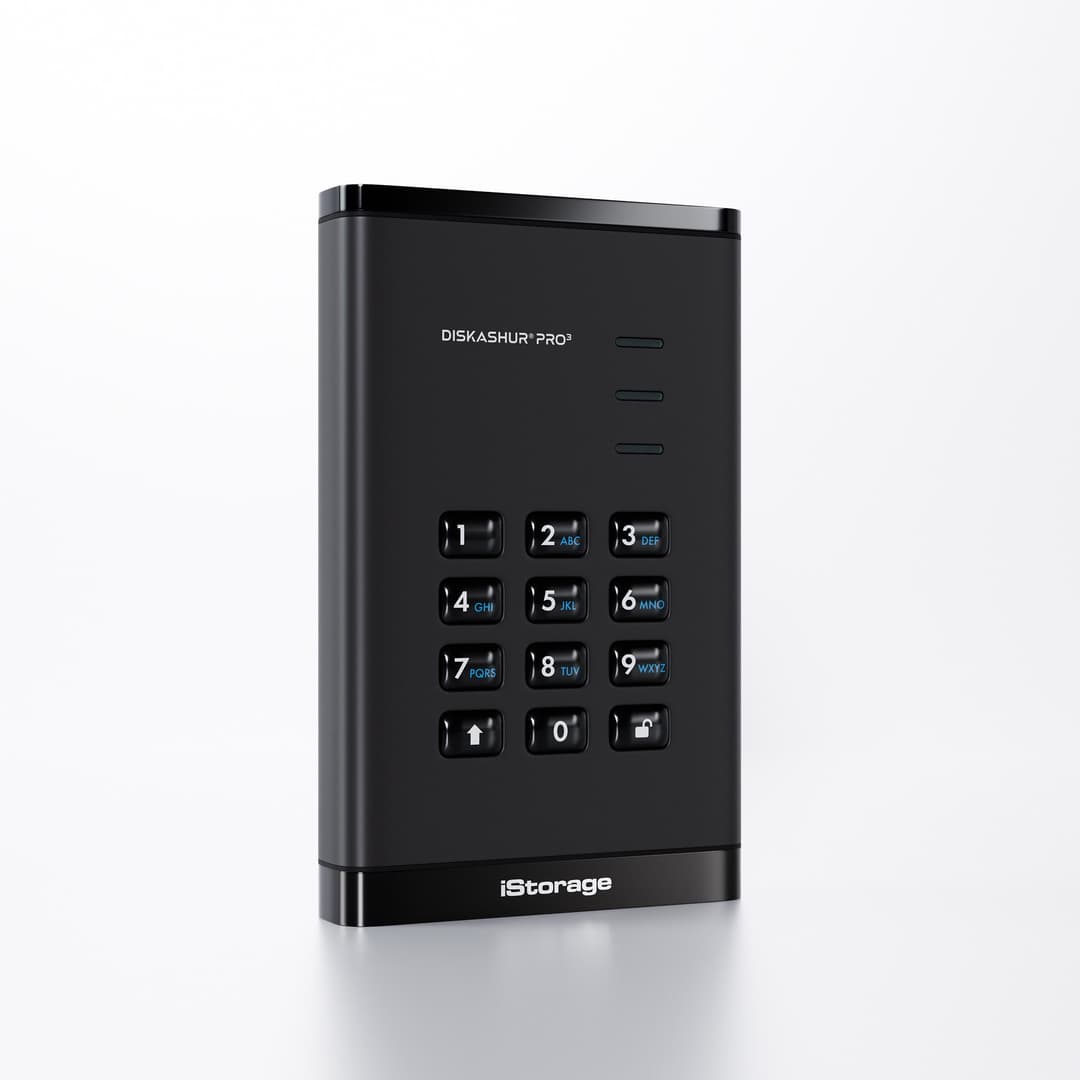 iStorage diskAshur PRO³ SSD 512GB | Secure Portable Solid State Drive |FIPS 140-3 Level 3 compliant | AES-XTS 256-bit Hardware Encryption | PIN protected | OS & Platform Independent |GDPR, TAA Compliant|Brute force hack defence | Dust/Water Resistant - Image 2