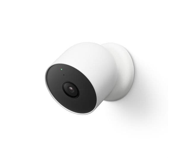Google Nest Cam (Battery) Indoor & Outdoor Full HD 1080p Smart Security Camera Snow