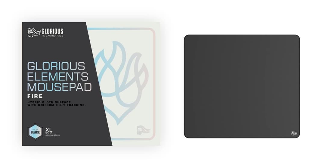 GLORIOUS Elements FIRE Hybrid Cloth Gaming Mousepad - Black - Image 4