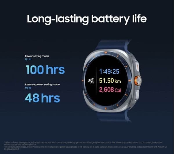 Samsung Galaxy Watch Ultra (2025) 47mm LTE Smartwatch - Titanium White - Image 8