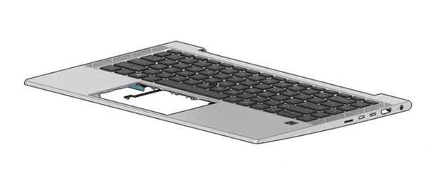 Top Cover W/Keyboard CP+PS BL - Image 1