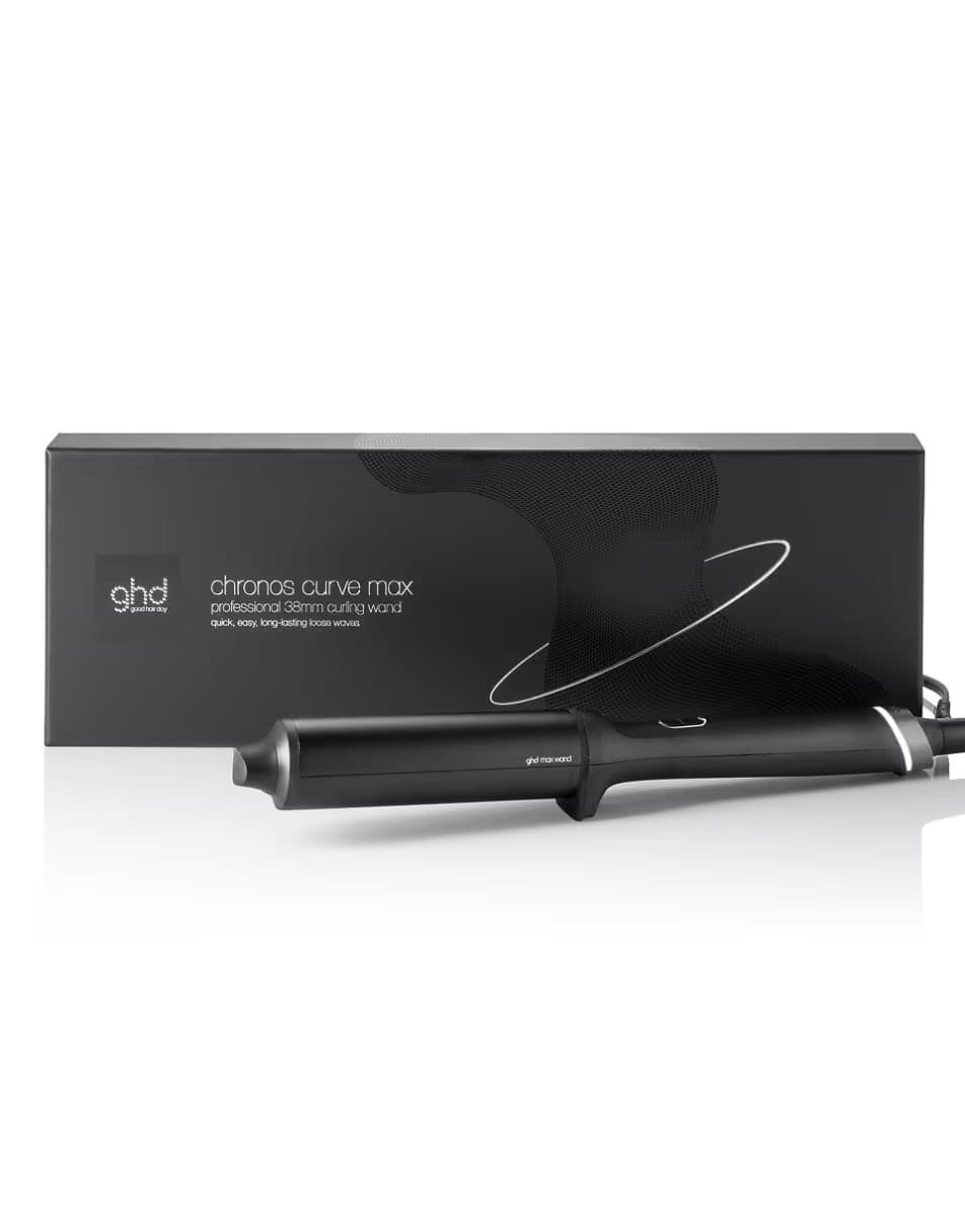 ghd Chronos Curve Max Wand 38mm Hair Curler Curl-Responsive Technology 185°C 2.7m Cable - Black