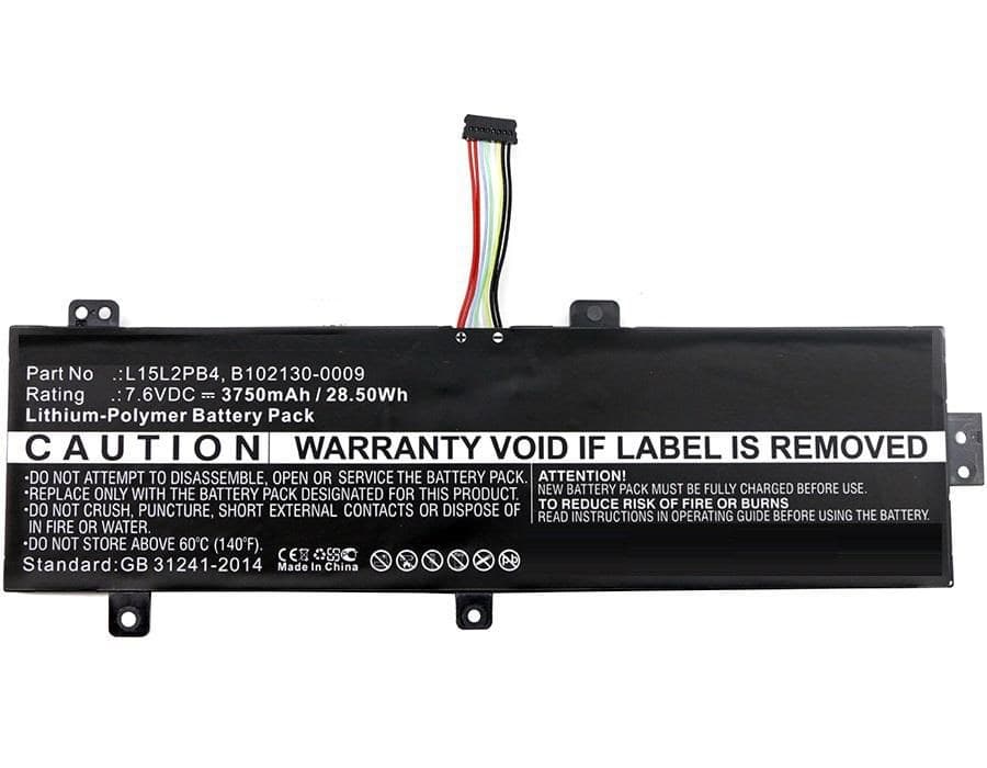 CoreParts Laptop Battery for Lenovo IdeaPad 310 15", 310 15" Touch, 310-15ISK - Li-Pol 7.6V 3500mAh, Black