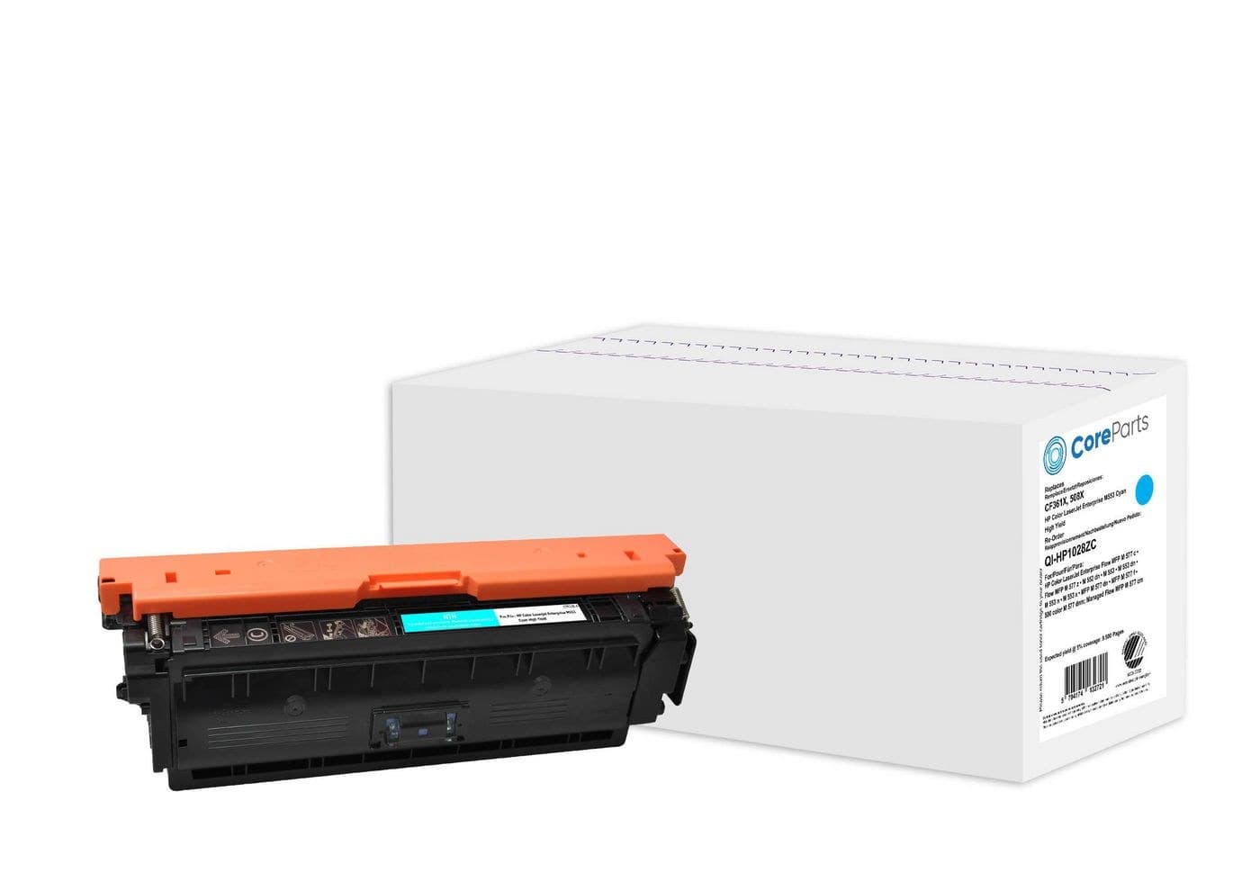 CoreParts Compatible Toner Cartridge for HP 508X High Yield (CF361X) - Cyan