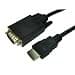 Cables Direct 1m HDMI (Male) to VGA (Male) Cable, Gold Plated thumbnail 3