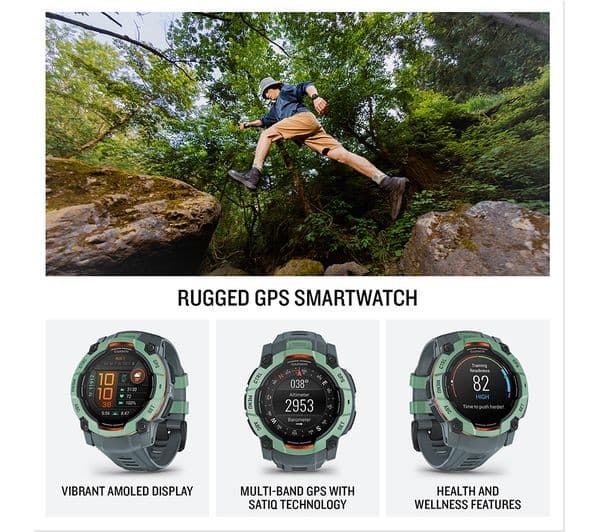 Garmin Instinct 3 AMOLED Smartwatch 50mm Neo Tropic - Image 2