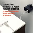 Griffin GP-152-BLK-UK Dual-Port Wall Charger (USB-C 15W + USB-A 18W), UK Plug, Black thumbnail 4
