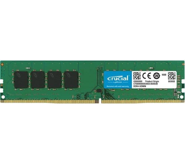 Crucial DDR4 3200MHz CL22 UDIMM Desktop Memory - 16GB