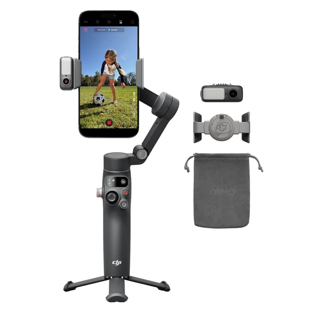 DJI Osmo Mobile 8 Advanced Tracking Combo Smartphone Gimbal Stabilizer - Grey - Image 1