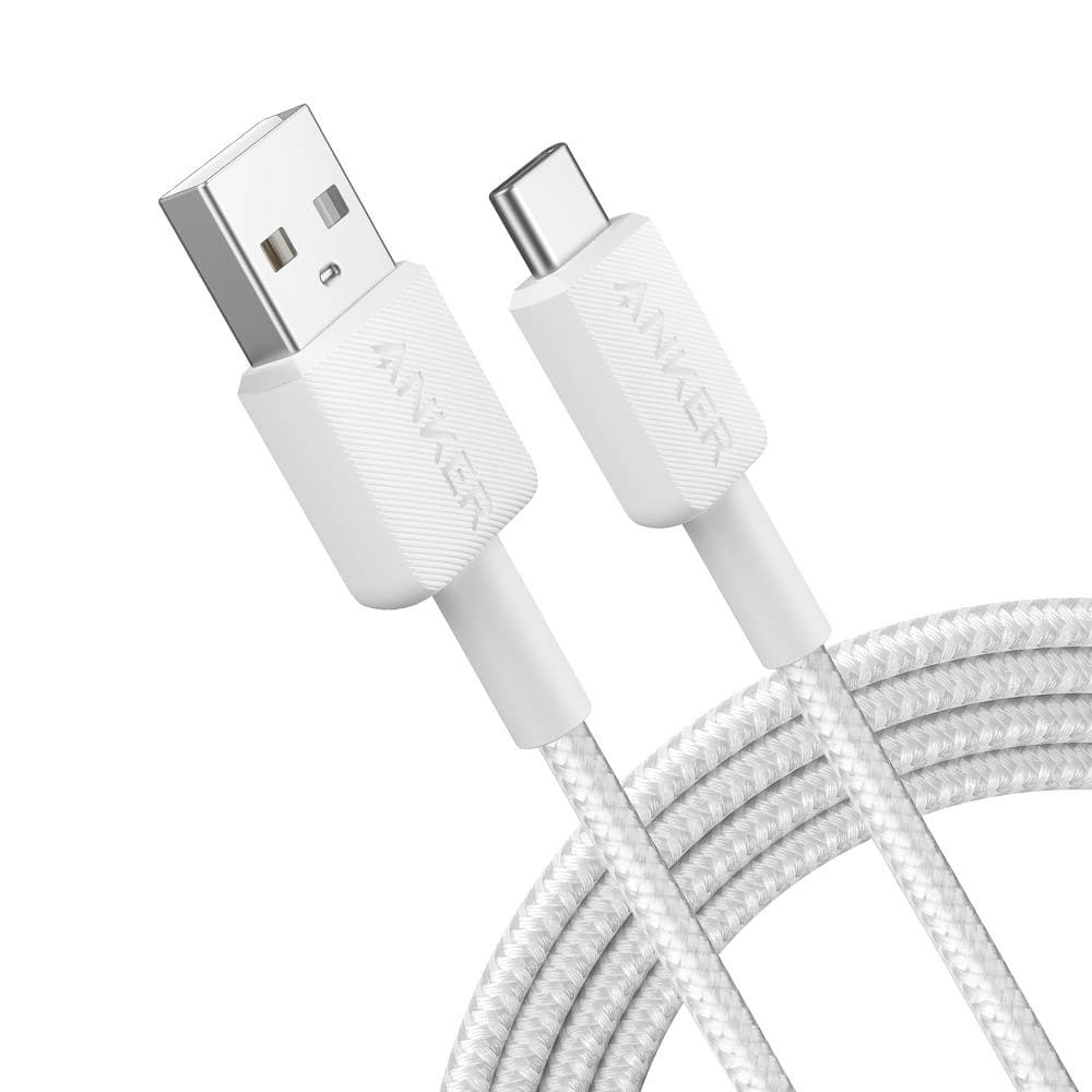Anker 322 USB-A to USB-C Cable - 1.8m White