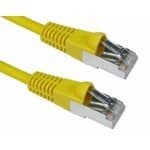 Cables Direct 3m Cat6a S/FTP Snagless Patch Cable - Yellow - Image 1