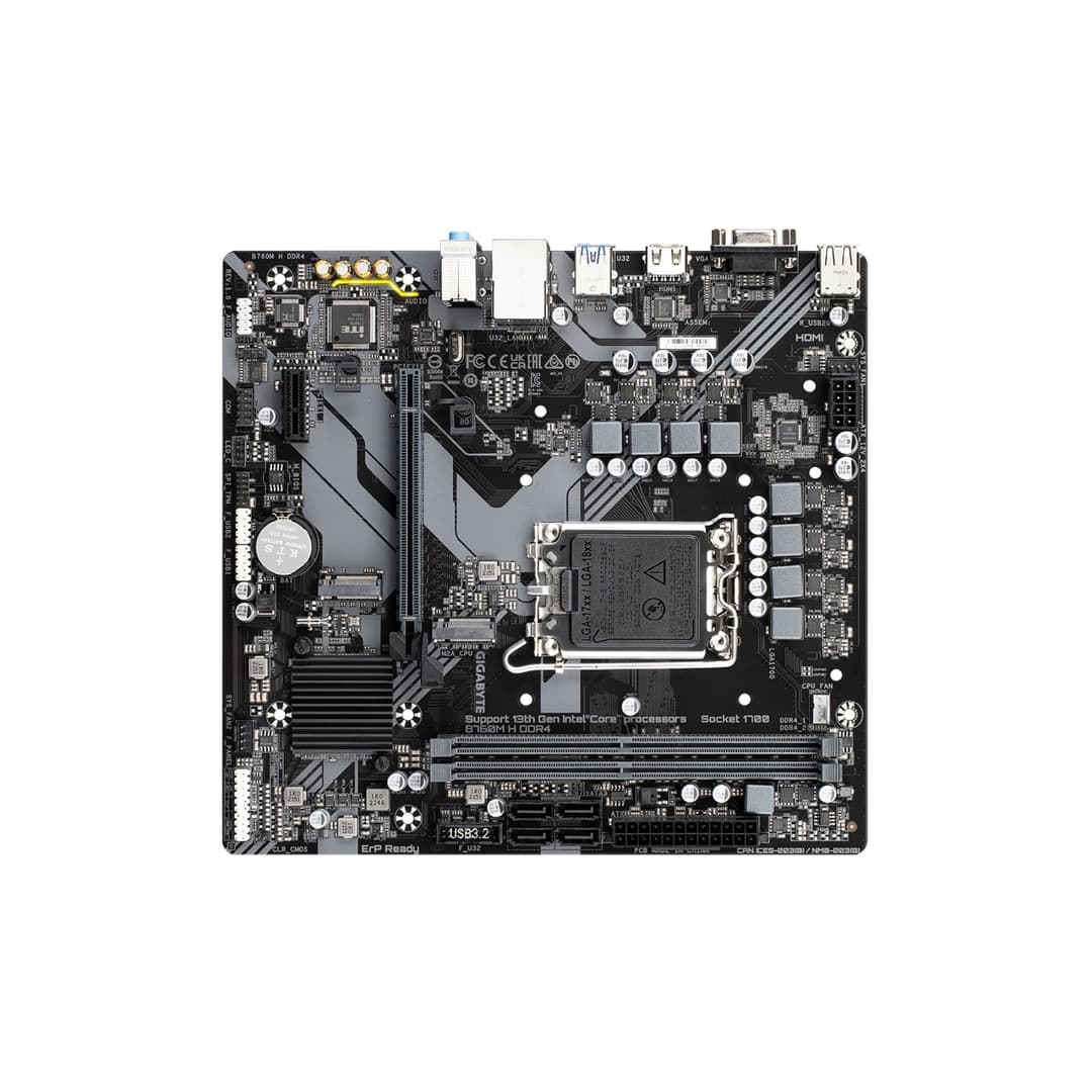 GIGABYTE B760M H DDR4 Micro ATX Intel LGA1700 Motherboard - Image 5