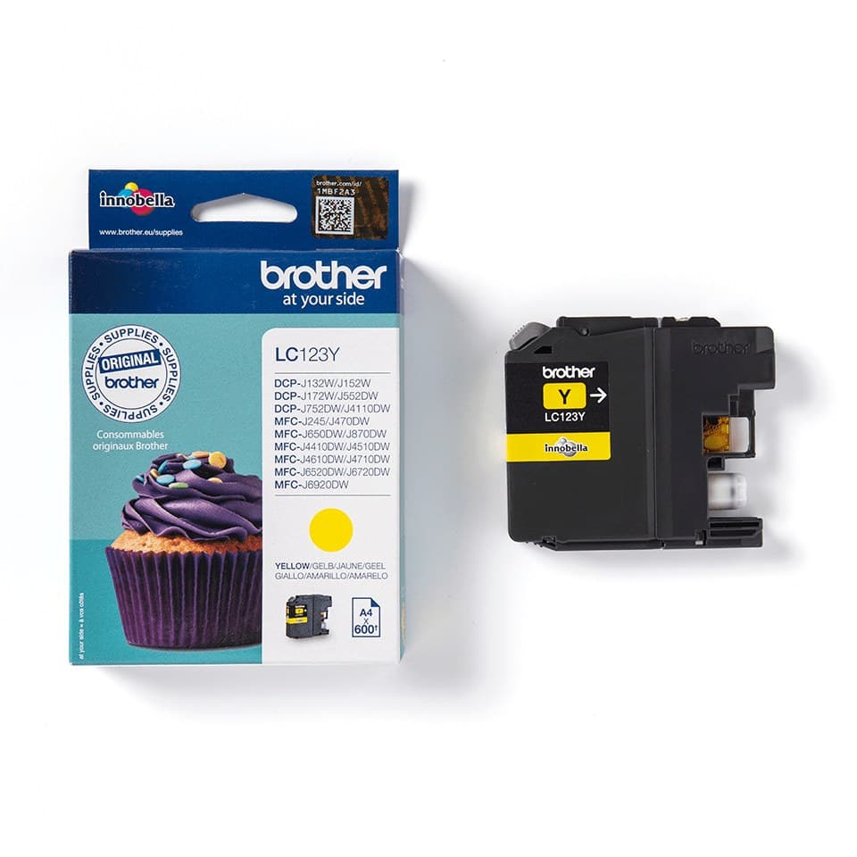 Brother LC123Y Original Ink Cartridge - Yellow - Image 3