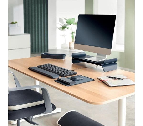 Leitz Ergo Adjustable Monitor Stand - Dark Grey - Image 2