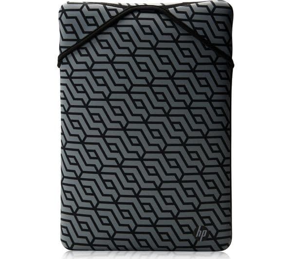 HP Reversible Protective Geo Laptop Sleeve 15.6" - Black - Image 1