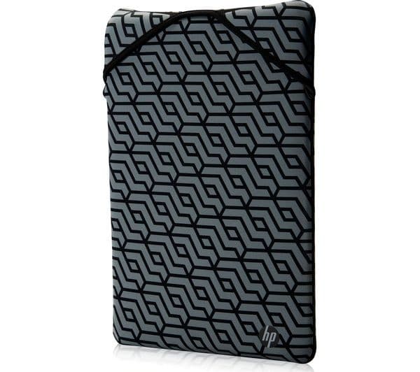 HP Reversible Protective Geo Laptop Sleeve 15.6" - Black - Image 4