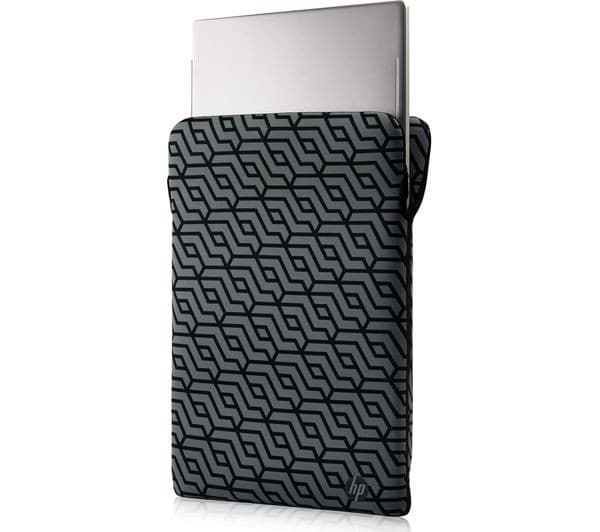 HP Reversible Protective Geo Laptop Sleeve 15.6" - Black - Image 5