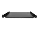 StarTech.com 1U Fixed Server Rack Mount Shelf, 12in Deep Steel Universal Cantilever Tray for 19" AV/Data/Network Equipment Rack with Cage Nuts & Screws, 55lbs Weight Capacity, 12" Deep - 1U Network Rack Shelf - rack shelf - 1U thumbnail 2
