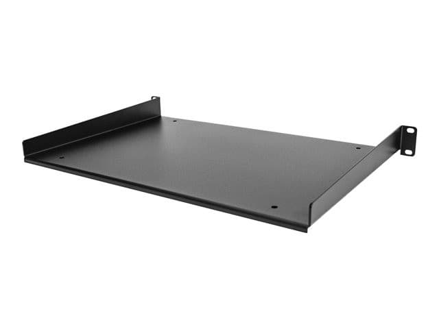 StarTech.com 1U Fixed Server Rack Mount Shelf, 12in Deep Steel Universal Cantilever Tray for 19" AV/Data/Network Equipment Rack with Cage Nuts & Screws, 55lbs Weight Capacity, 12" Deep - 1U Network Rack Shelf - rack shelf - 1U - Image 4