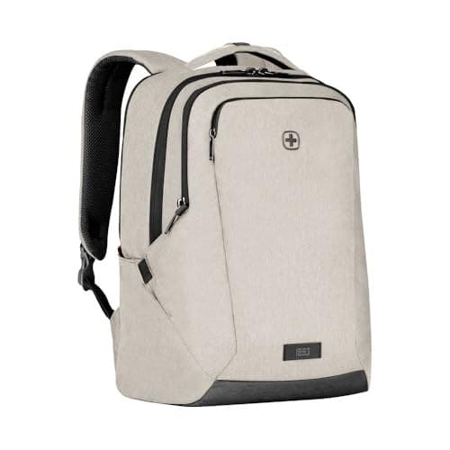 WENGER MX Professional Sac pour portable avec poche tablette, Notebook jusqu’à 16’’, Tablette jusqu’à 10’’, Rangement, 21 l, Bureau Affaires Fac, Beige, 653500 - Image 2