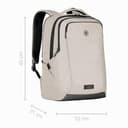 WENGER MX Professional Sac pour portable avec poche tablette, Notebook jusqu’à 16’’, Tablette jusqu’à 10’’, Rangement, 21 l, Bureau Affaires Fac, Beige, 653500 thumbnail 4