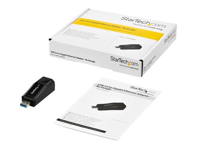 StarTech.com USB 3.0 to Gigabit Ethernet NIC Network Adapter - 10/100/100 Mbps Network Adapter - USB to Ethernet LAN Adapter - USB to RJ45 (USB31000NDS) - network adapter - USB 3.0 - Gigabit Ethernet - Image 7