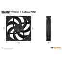 be quiet! Silent Wings 4 140mm PWM Case Fan thumbnail 2