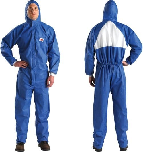 3M 4530 Disposable Protective Coverall Type 5/6 - Size M, Blue/White - Image 1
