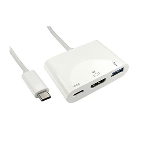 Cables Direct USB-C to HDMI & USB 3.0 Adapter with PD Charging, 15cm (USB3C-HDMIUSB-WPD) - Image 1